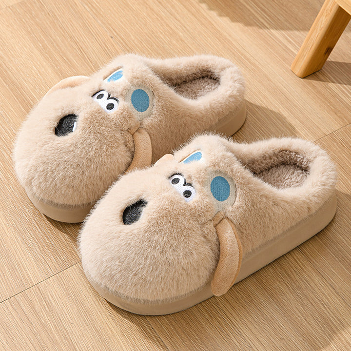 Cozy Canine Charm: Dog Plush Winter Slippers