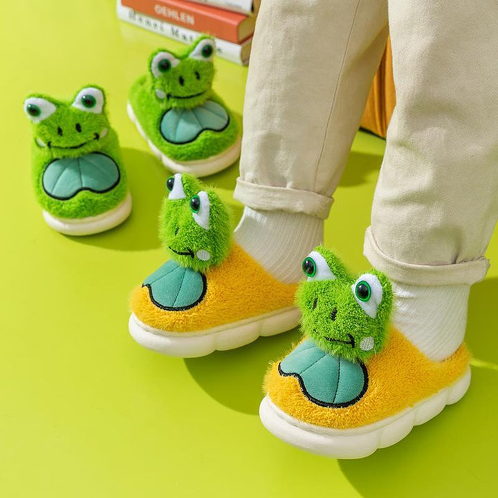 Monster Cuteness in Every Step – Plush Cartoon Slippers for All Ages
