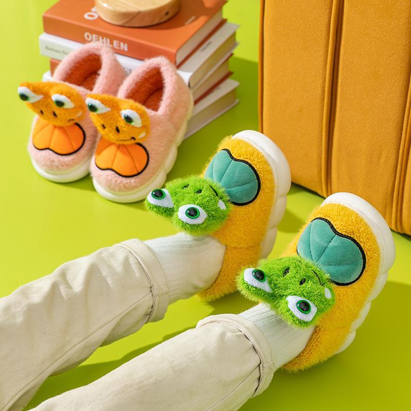 Monster Cuteness in Every Step – Plush Cartoon Slippers for All Ages