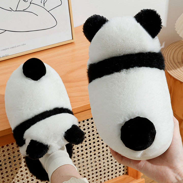 Panda Paws Plush Slippers