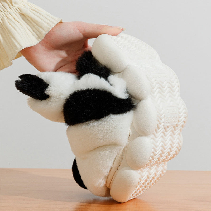 Panda Paws Plush Slippers