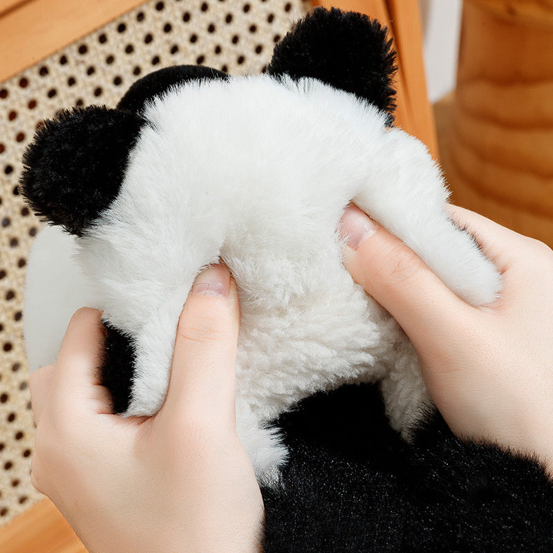 Panda Paws Plush Slippers