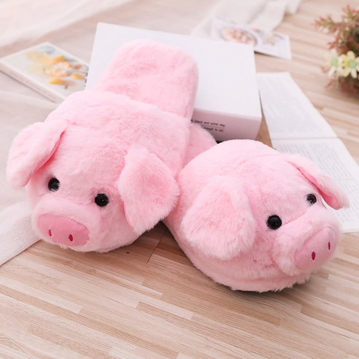 Oink Your Way to Cozy with Piggy Plush Slippers