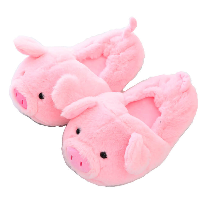Oink Your Way to Cozy with Piggy Plush Slippers