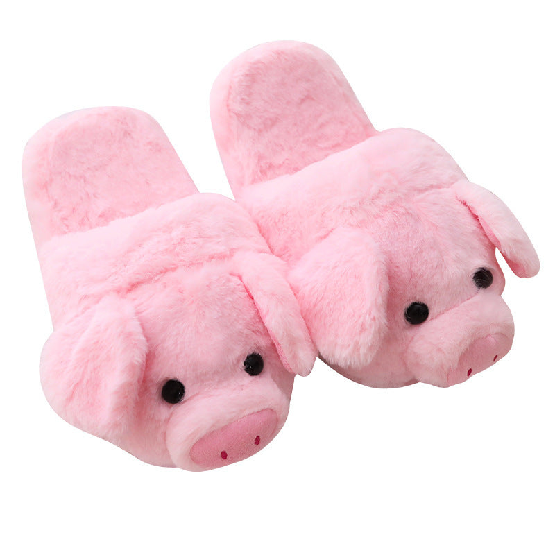Oink Your Way to Cozy with Piggy Plush Slippers