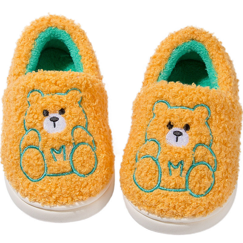 CuddleMe Teddy Slippers – Fuzzy Comfort for Little Feet