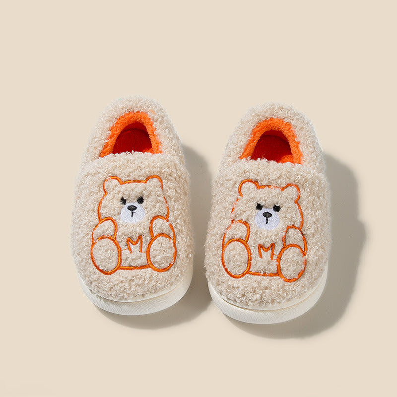 CuddleMe Teddy Slippers – Fuzzy Comfort for Little Feet