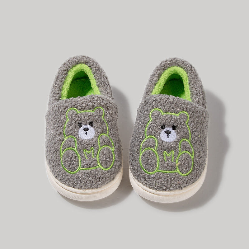 CuddleMe Teddy Slippers – Fuzzy Comfort for Little Feet