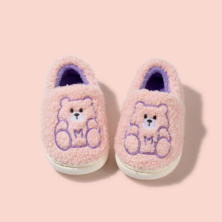 CuddleMe Teddy Slippers – Fuzzy Comfort for Little Feet