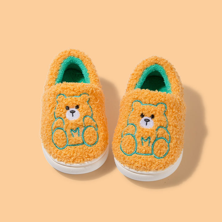 CuddleMe Teddy Slippers – Fuzzy Comfort for Little Feet
