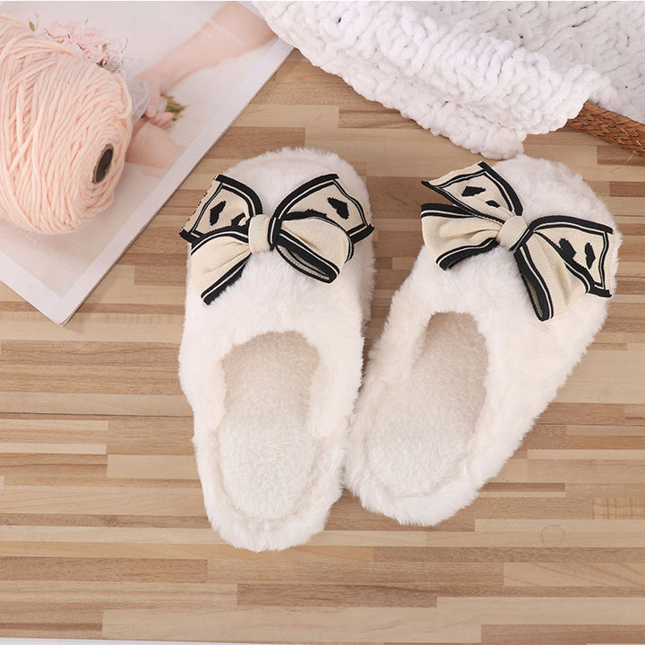 Chic & Cozy Bow Slippers – Heartfelt Comfort with a Stylish Twist