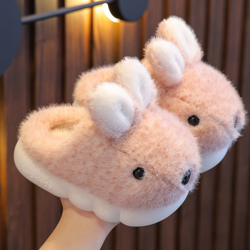 Snuggle-Bunny Plush Slippers – Warmth Hops In With Every Step