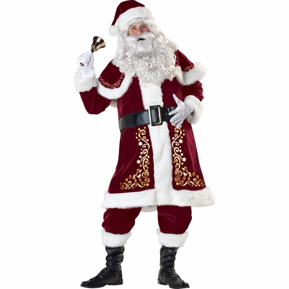 Elegant Mr. & Mrs. Claus Velvet Costume Set – Embrace the Spirit of Christmas in Style! - All Inclusive Family Treasures