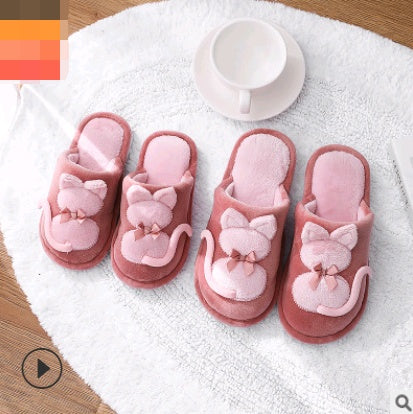 Cozy Cat Family Slippers – Parent & Child Matching Warmth