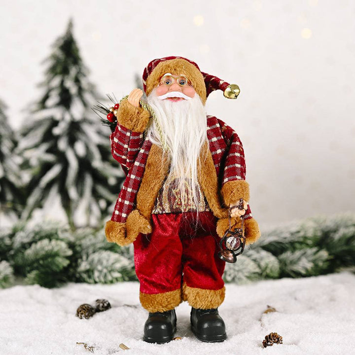 Classic Standing Santa Claus Doll - A Timeless Holiday Decor Piece - All Inclusive Family Treasures