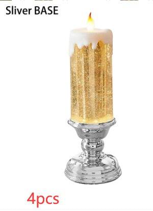 Enchanting Color-Changing LED Glitter Candle – Rechargeable & Waterproof Home Decor - All Inclusive Family Treasures