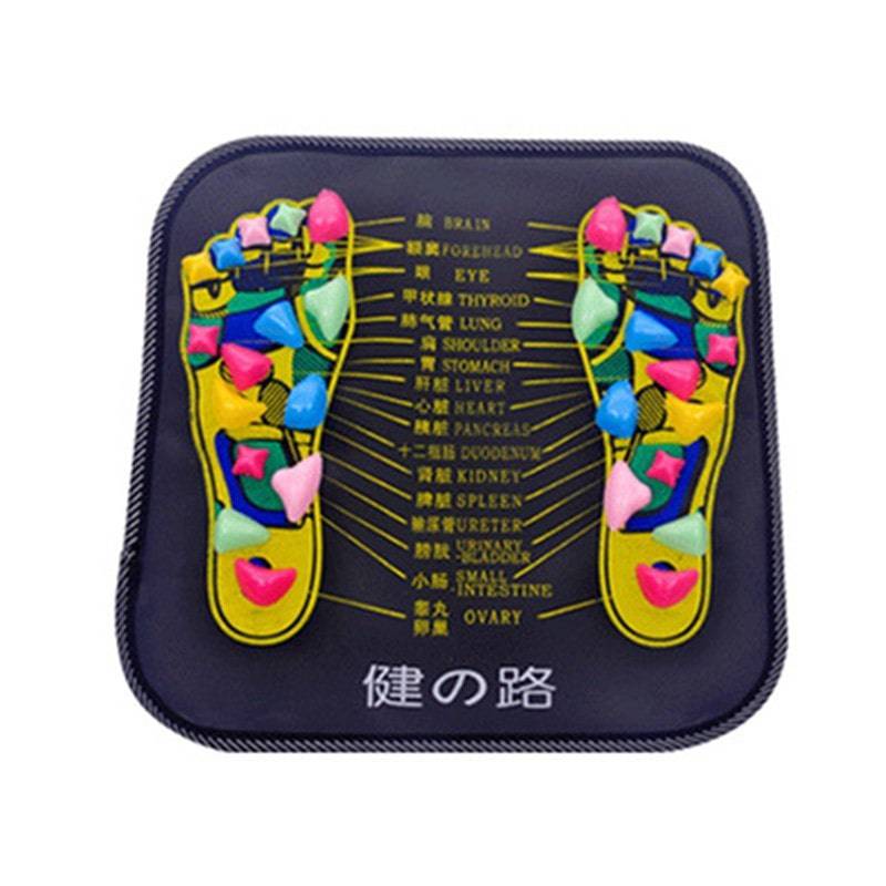 Reflexology Foot Massage Pad - Cobblestone Acupressure Mat for Pain Relief & Health Care - All Inclusive Family Treasures