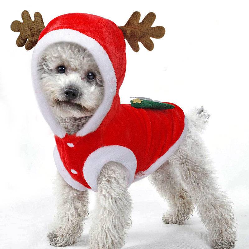 Holiday Reindeer Pet Outfit – Fluffy, Festive, and Perfect for Christmas! - All Inclusive Family Treasures