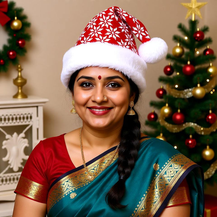 Knitted Snowflake & Reindeer Christmas Hats – Stay Cozy in Festive Style!