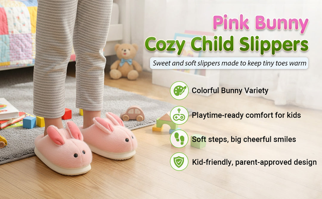Bunny Snuggle Steps – Cozy Slippers for Little Feet