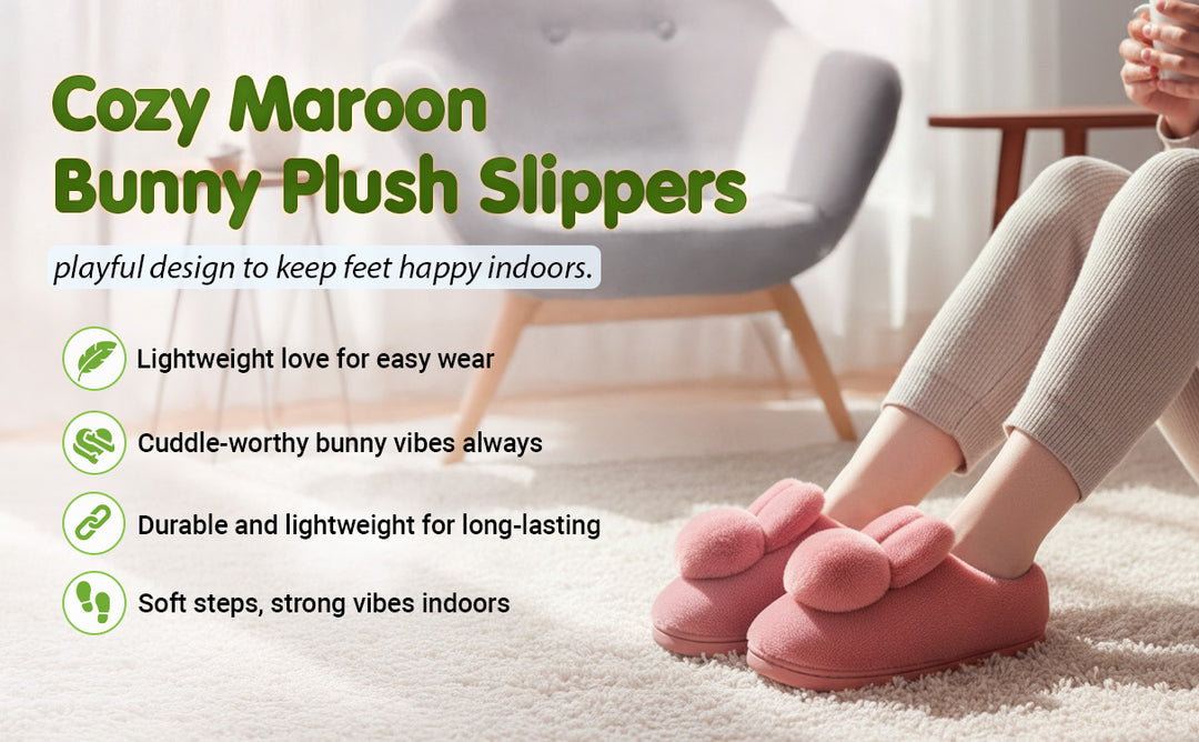 Snuggle into Cuteness with Bunny-Ear Winter Slippers