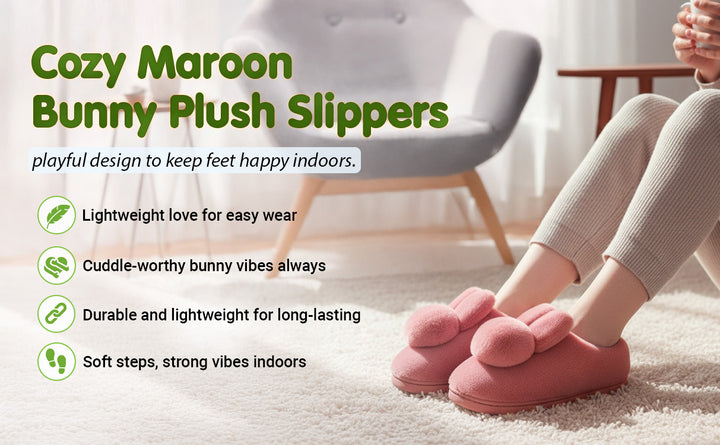 Snuggle into Cuteness with Bunny-Ear Winter Slippers