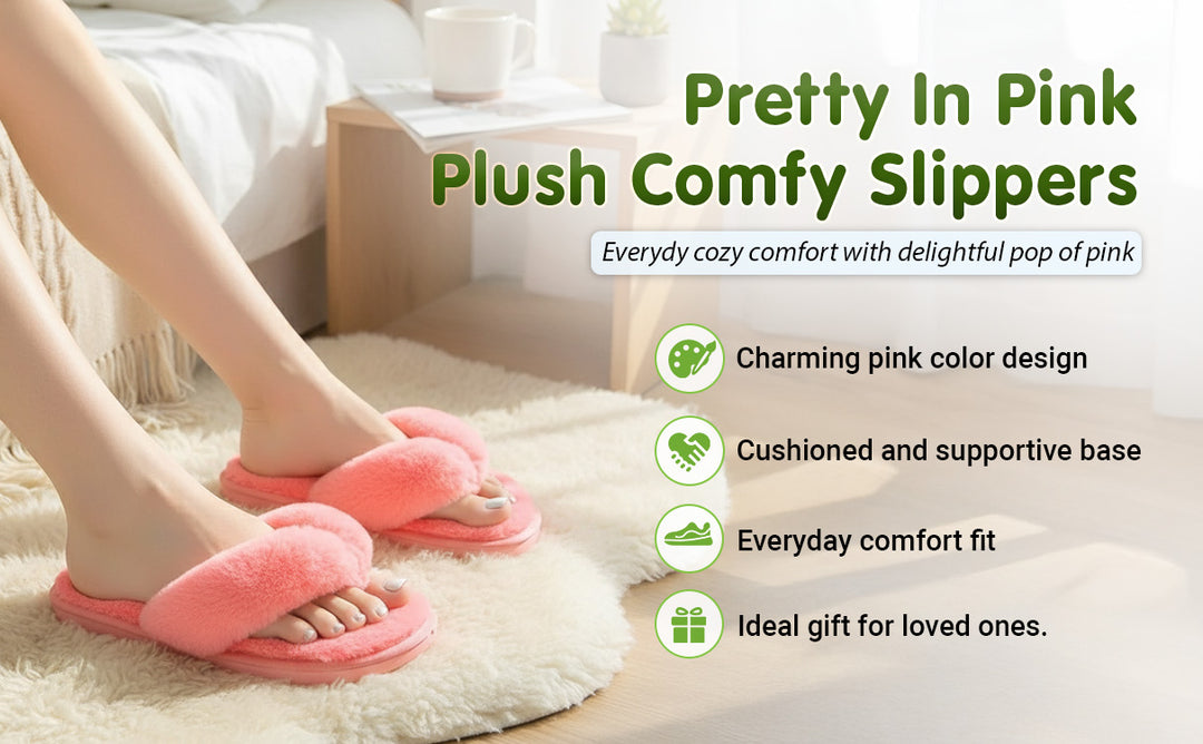 Step Into Luxury with Plush Flip-Flop Slippers!