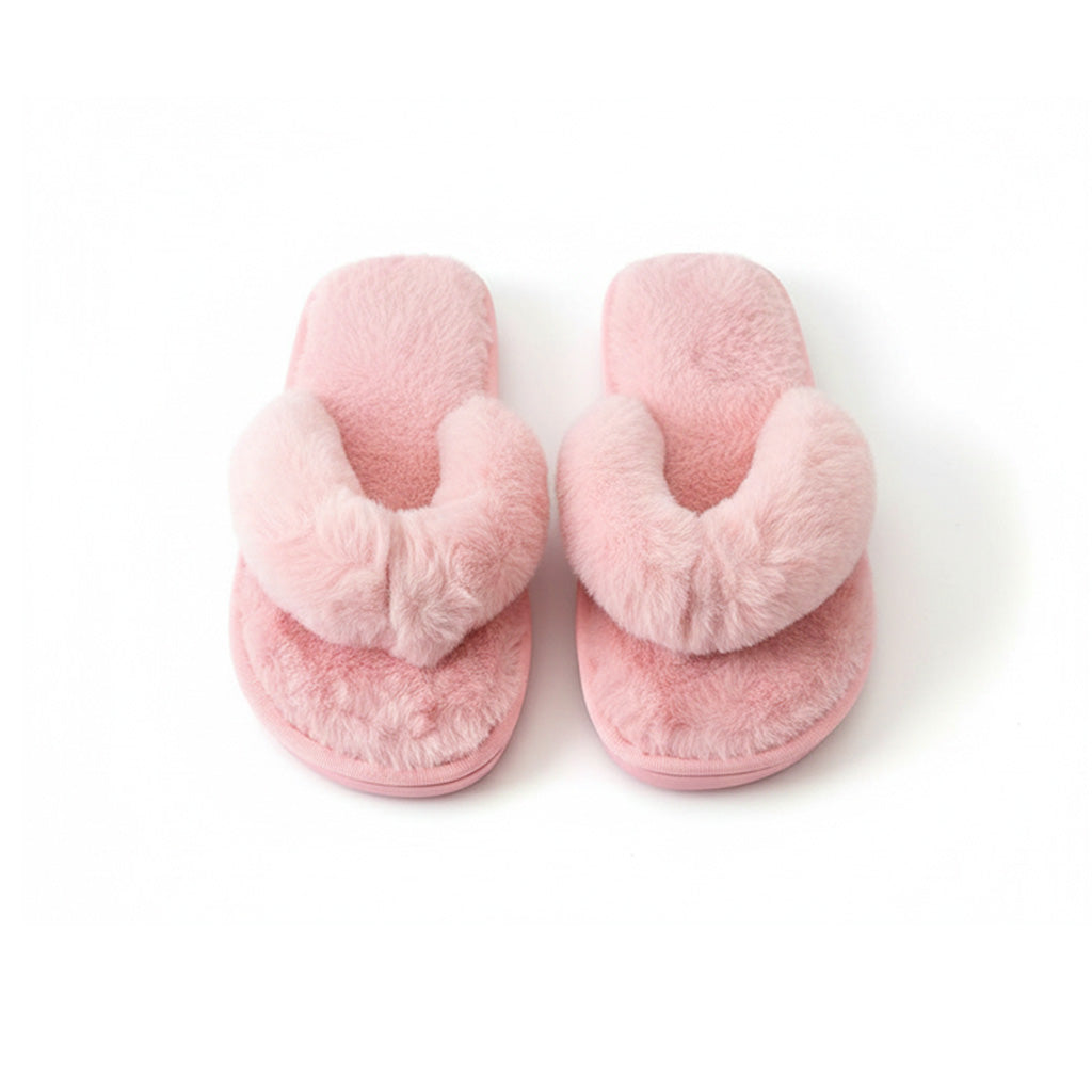 Step Into Luxury with Plush Flip-Flop Slippers!