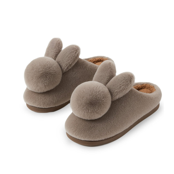 Snuggle into Cuteness with Bunny-Ear Winter Slippers