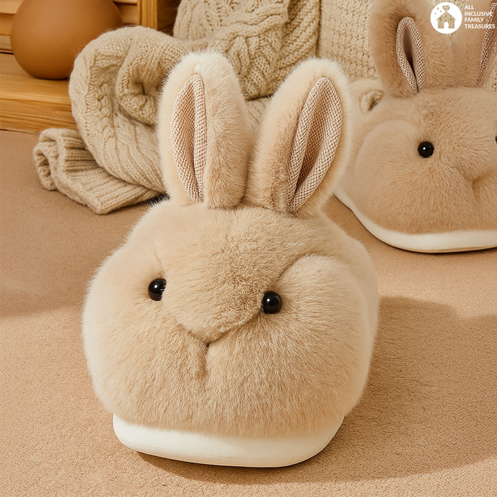 Hop Into Ultimate Comfort with These Adorable Rabbit Plush Slippers!