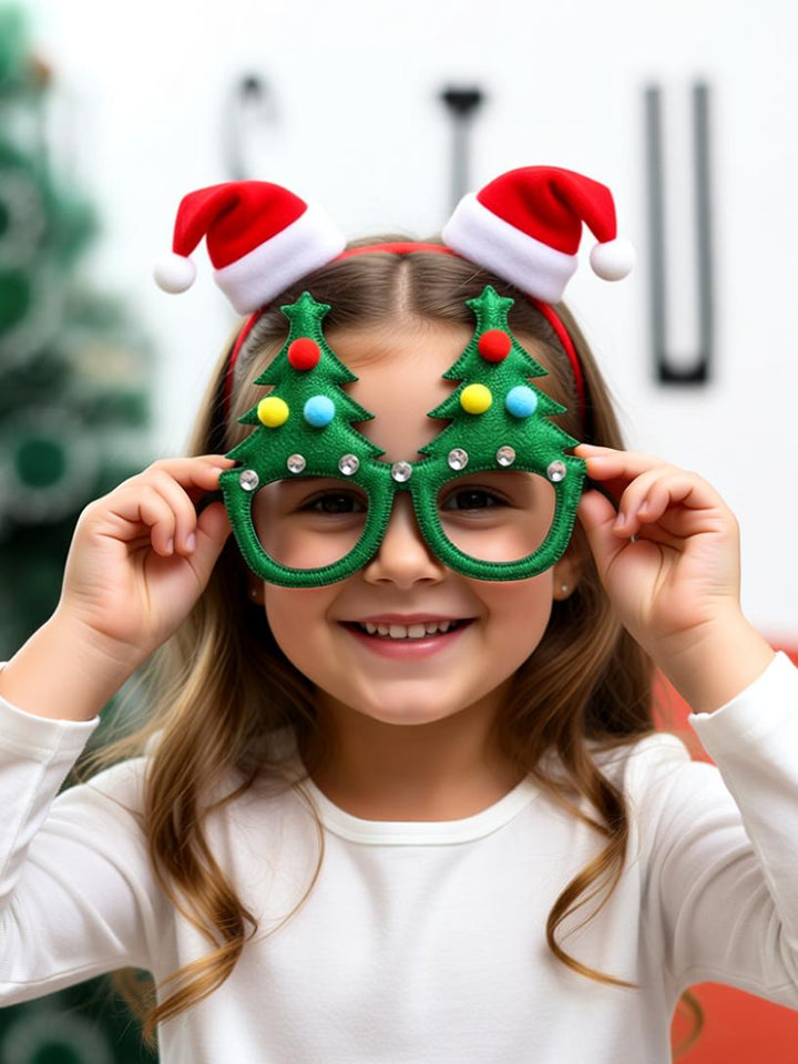 Holiday Cheer Hairpin & Glasses Set – Festive Accessories for Christmas Fun