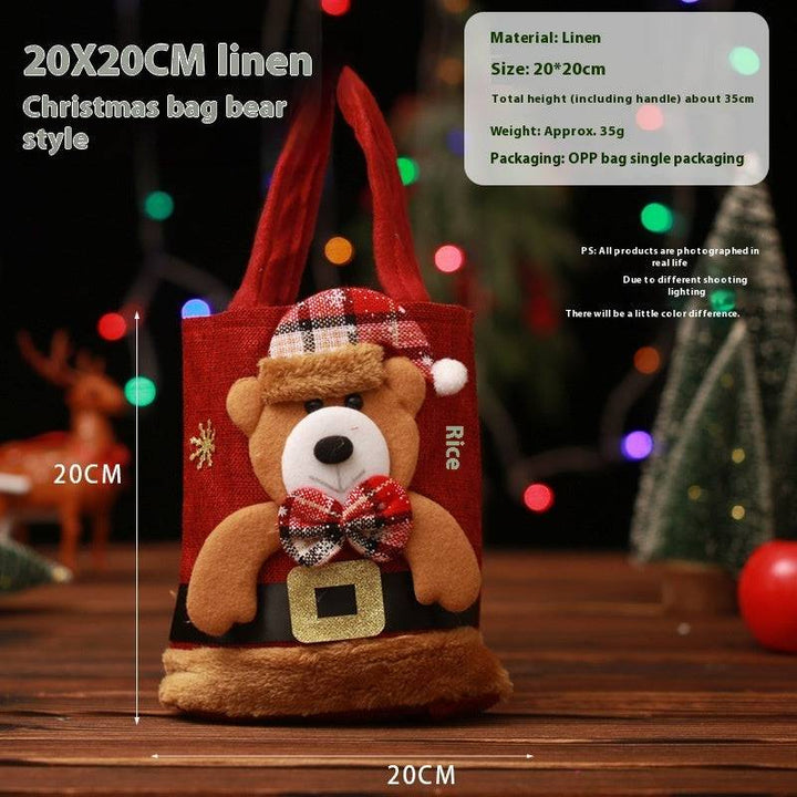Festive Christmas Character Gift Tote Bags – Perfect for Holiday Treats & Decor! - All Inclusive Family Treasures