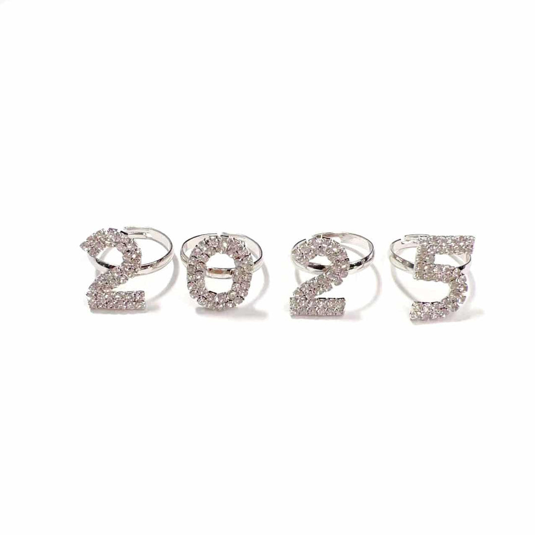 Dazzling Full Diamond 2025 Ring Set - Trendy & Timeless! - All Inclusive Family Treasures