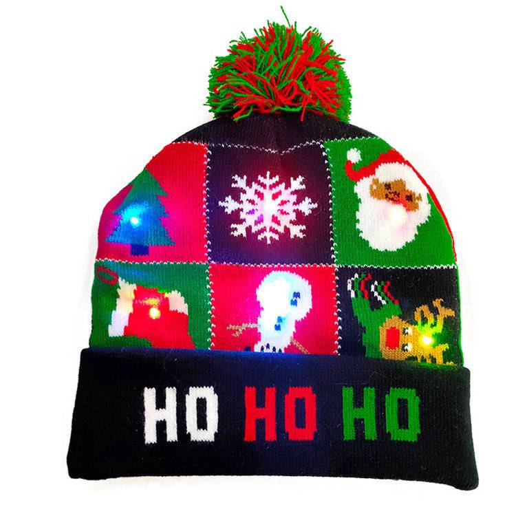 Festive LED Light-Up Christmas Beanie – Cozy, Bright, and Full of Holiday Spirit! - All Inclusive Family Treasures