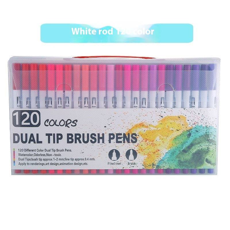 Dual Tip Brush Pens Set – Vibrant Watercolor Markers for Artists & Hobbyists - All Inclusive Family Treasures