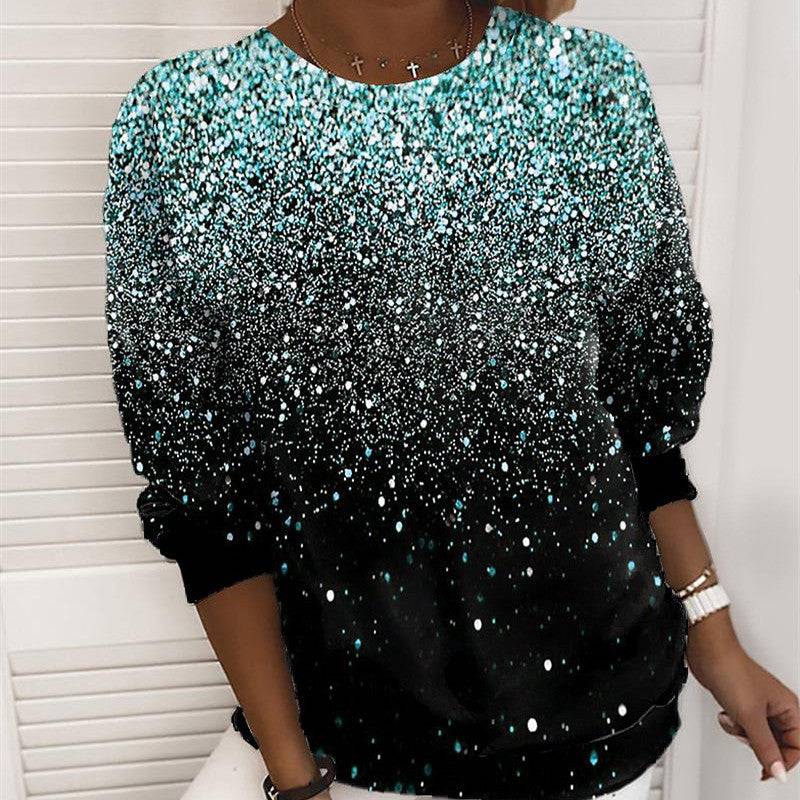 Women's Glitter 3D Christmas Sweater – Festive Holiday Print Pullover with Sparkling Designs - All Inclusive Family Treasures