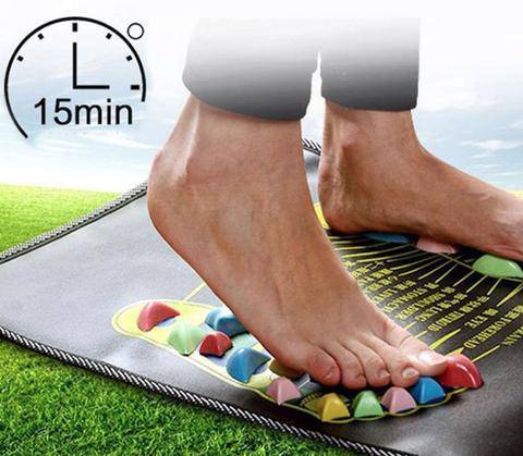 Reflexology Foot Massage Pad - Cobblestone Acupressure Mat for Pain Relief & Health Care - All Inclusive Family Treasures