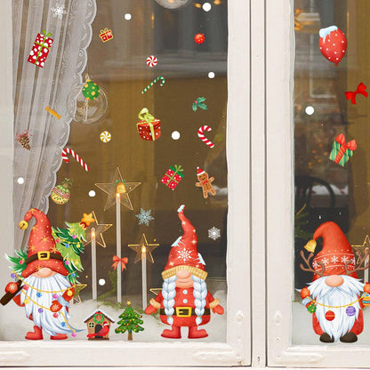 Festive Santa and Gnome Wall Stickers - Perfect for Holiday Décor! - All Inclusive Family Treasures