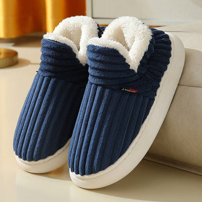 Cozy Winter Cotton Plush Slippers – Warm Indoor & Outdoor Fleece Slippers for Couples - All Inclusive Family Treasures