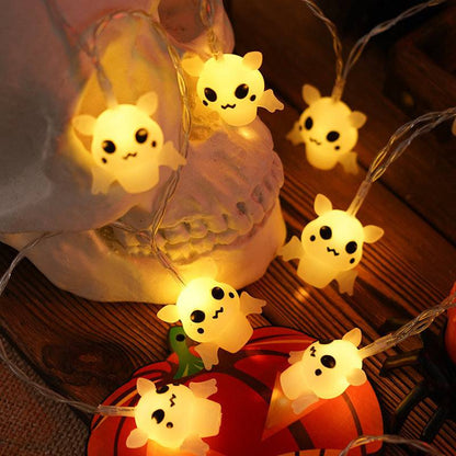 Halloween Lighting Chain | Pumpkin, Ghost & Bat Models for Indoor & Outdoor Decoration - All Inclusive Family Treasures