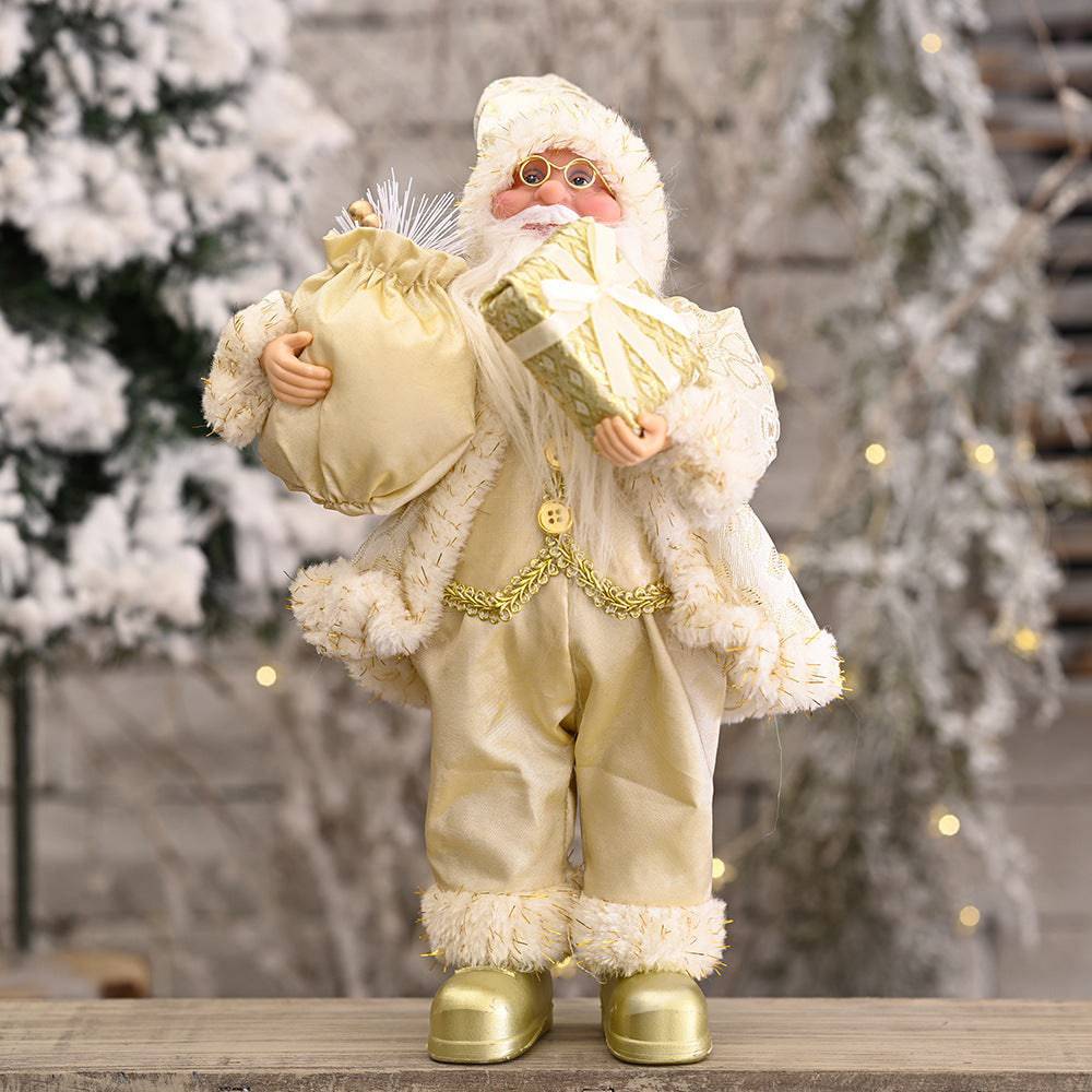 Classic Standing Santa Claus Doll - A Timeless Holiday Decor Piece - All Inclusive Family Treasures