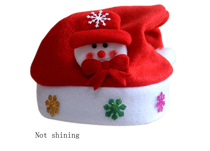 Festive Glow – Christmas LED Cartoon Luminous Hat for Kids & Adults