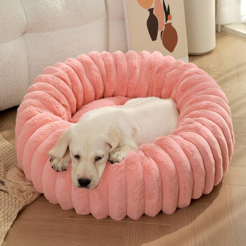 Rabbit Fur Plush Pet Bed - Ultra-Soft Dog Bed & Cat Kennel for Ultimate Comfort - All Inclusive Family Treasures