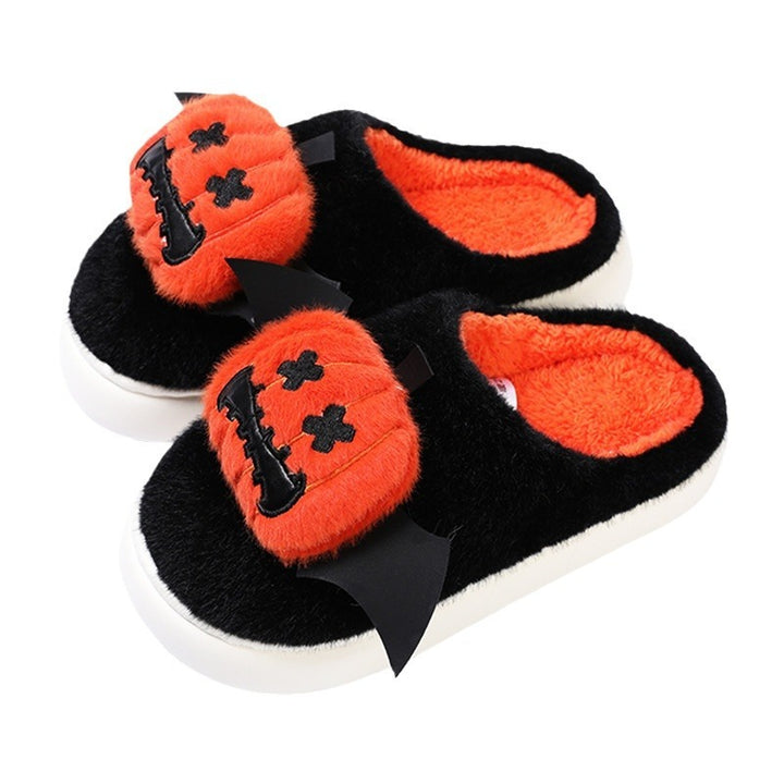 Spooky-Cute Pumpkin Slippers for Halloween Snuggles