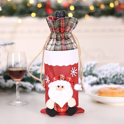 Festive Christmas Wine Bottle Covers – Adorable Holiday Bottle Bags for Perfect Gift Wrapping - All Inclusive Family Treasures