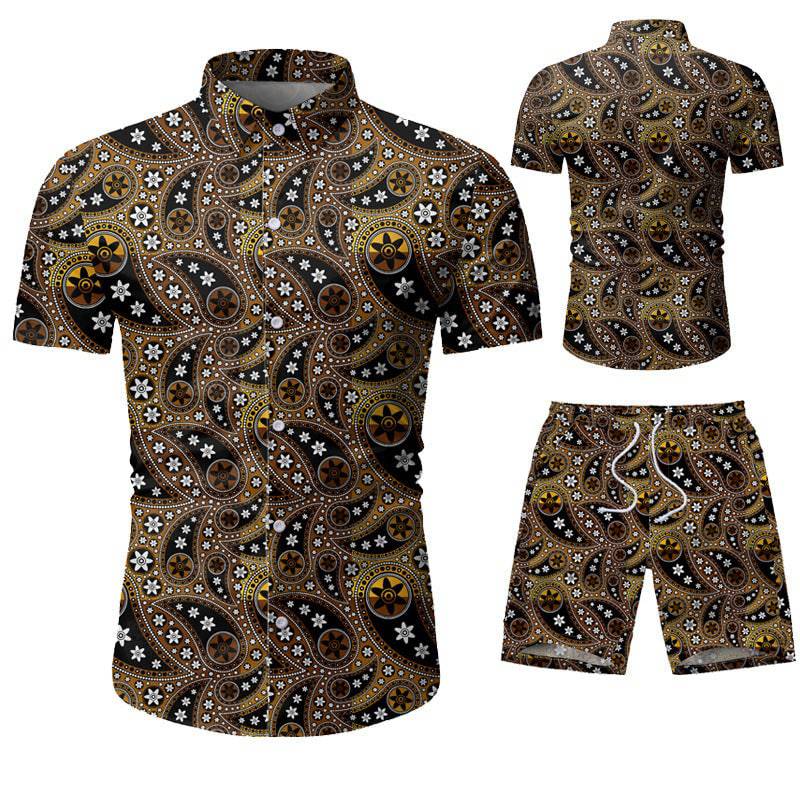 Men's Short Sleeve Shorts Casual Suit - All Inclusive Family Treasures