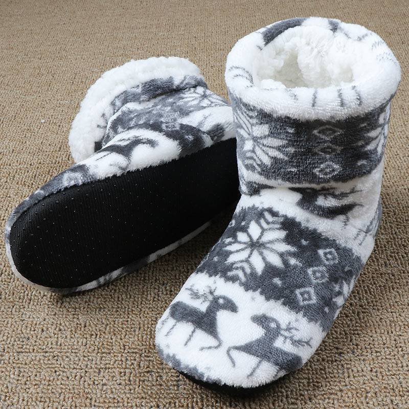 Cozy Elk Plush Slippers – Snuggle Up in Comfort! - All Inclusive Family Treasures