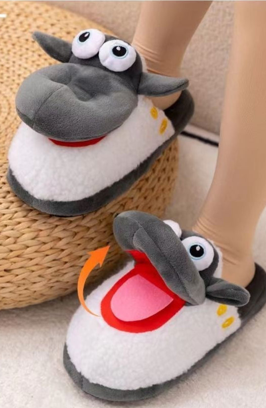 Sheep Plush Cotton Winter Slippers – Cozy, Fun & Adorable