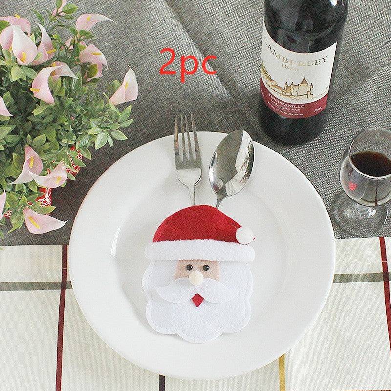 Festive Christmas Cutlery Holder Set – Add a Touch of Holiday Magic to Your Table! - All Inclusive Family Treasures