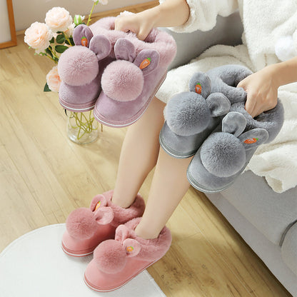 Hop Into Cozy Comfort with Bunny Plush Slippers! - All Inclusive Family Treasures